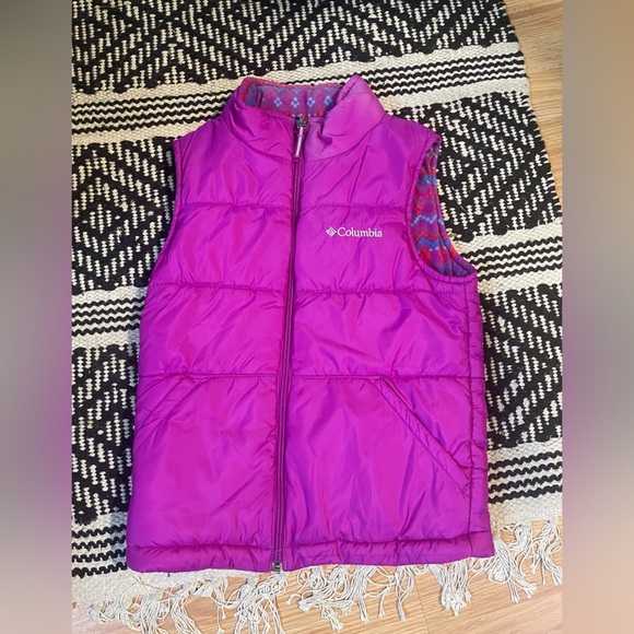 Columbia Other - Columbia Reversible Purple Puffer Vest